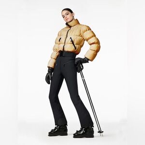 Goldbergh Snowball Puffer Ski Suit Jumpsuit NWT US 8 Waterproof Insulated Gold
